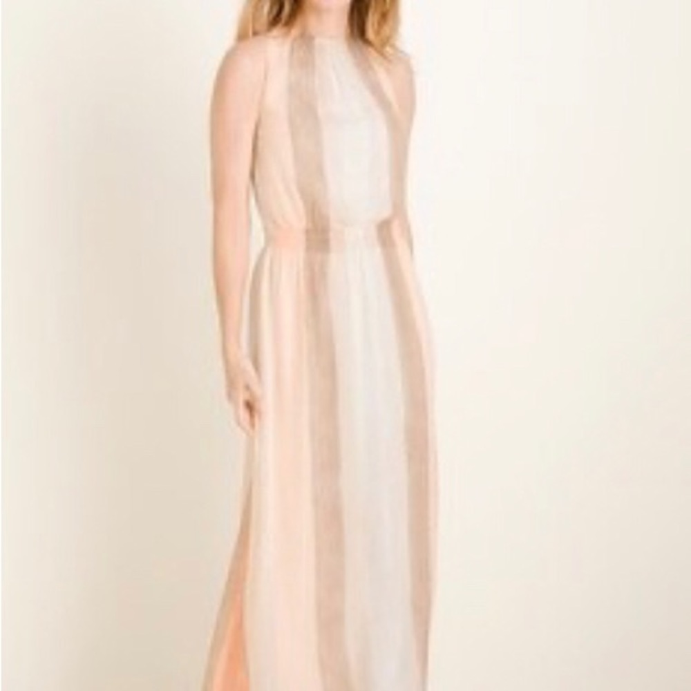 Chico’s Watercolor Striped Maxi Dress